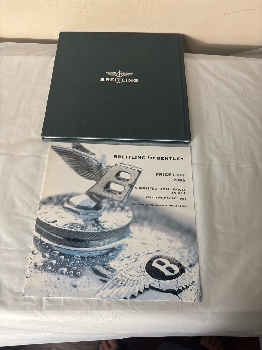 Breitling For Bentley HC Catalog Watches price list 2006 printed in Switzerland